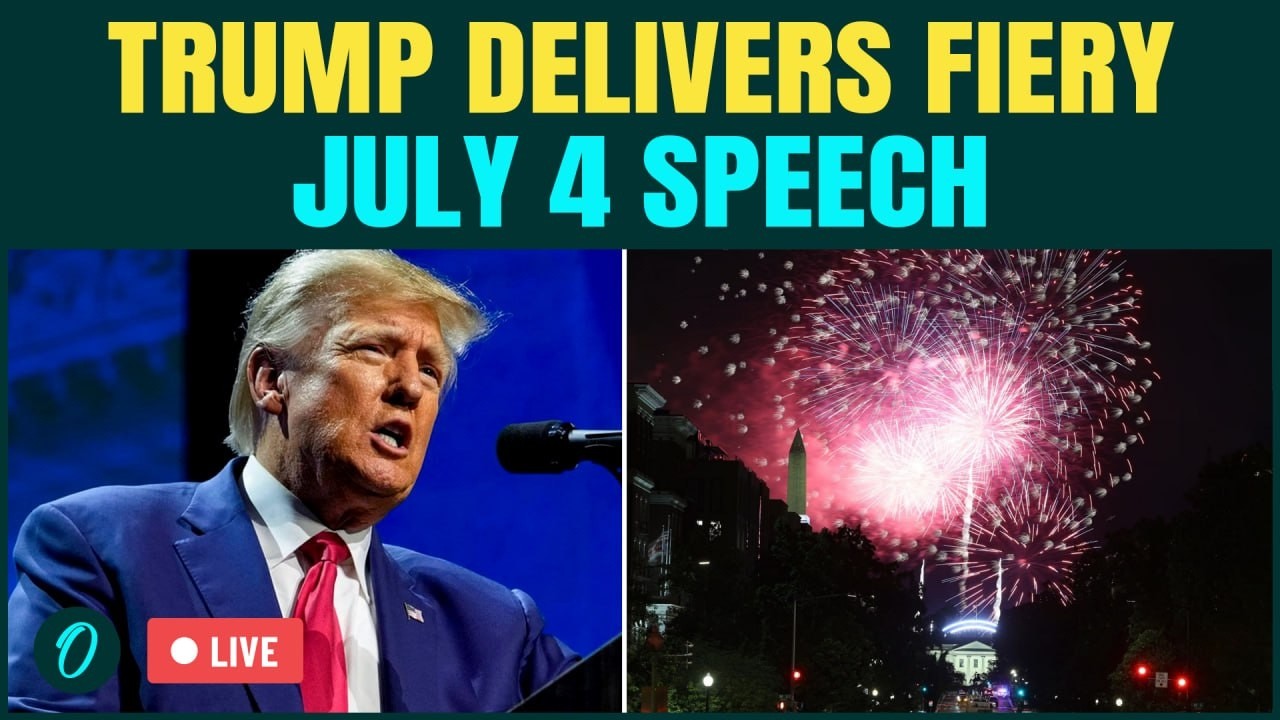 Trump July 4 Speech LIVE | Trump's FIERY Independence Day Speech Amid Storm | America 250 LIVE