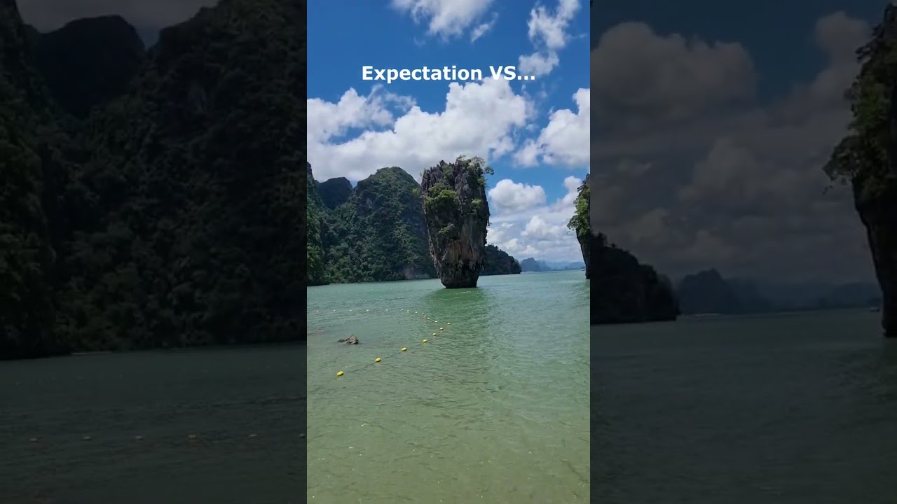 Expectations vs Reality James Bond Island PHUKET THAILAND | Khao Phing Kan Phang Nga #shorts #mrnnm