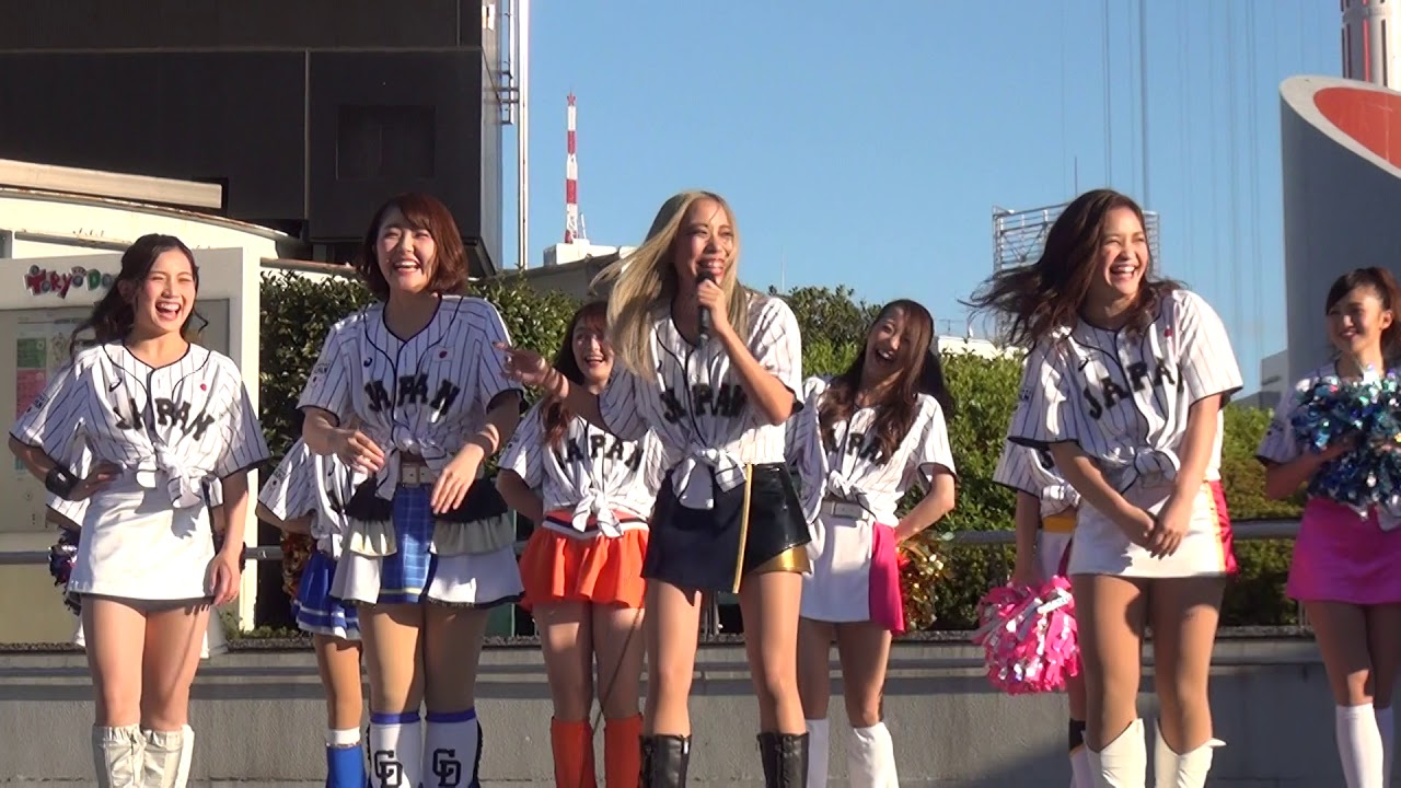 ゴールデンエンジェルス、BsGirls、チアドラゴンズ、ブルーレジェンズのPRタイム！ 侍ジャパンチアステージ