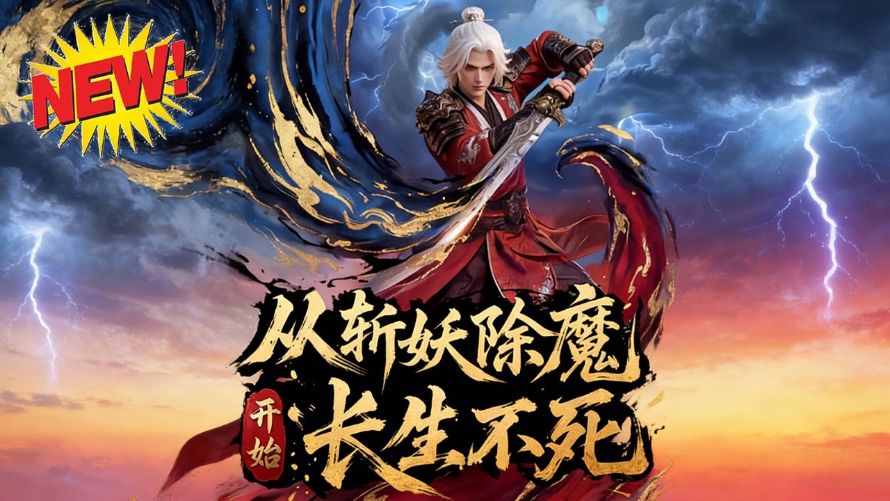⚡【新番速递】《从斩妖除魔开始长生不死》天梯断绝妖祸横行，沈仪穿越恶捕，燃寿元修满刀法，独闯百妖阵、斩妖夺寿逆长生！#穿越 #系统 #战斗 #漫剧 #爱看动漫