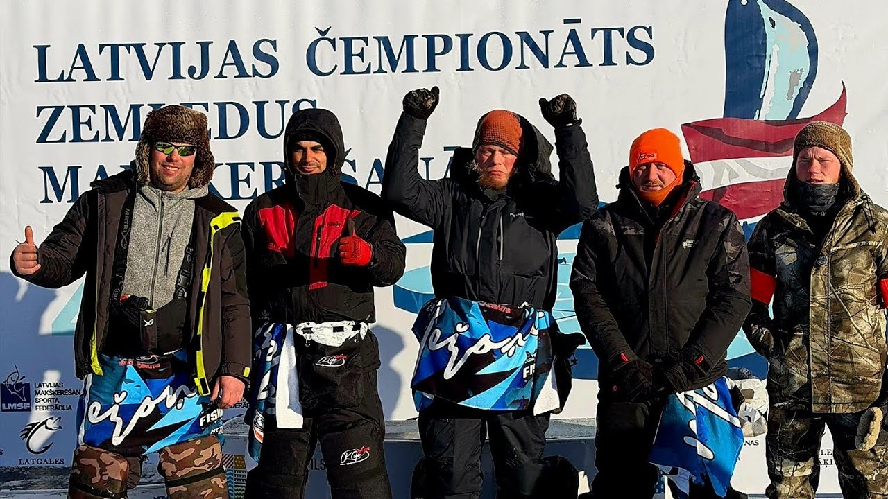 Latvijas Čempionāts zemledus makšķerēšanā 1.posms, (первый этап чемпионата Латвии по зимней рыбалке)