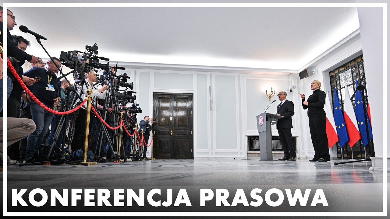 Konferencja prasowa marszałka Sejmu Włodzimierza Czarzastego. 14 kwietnia 2026