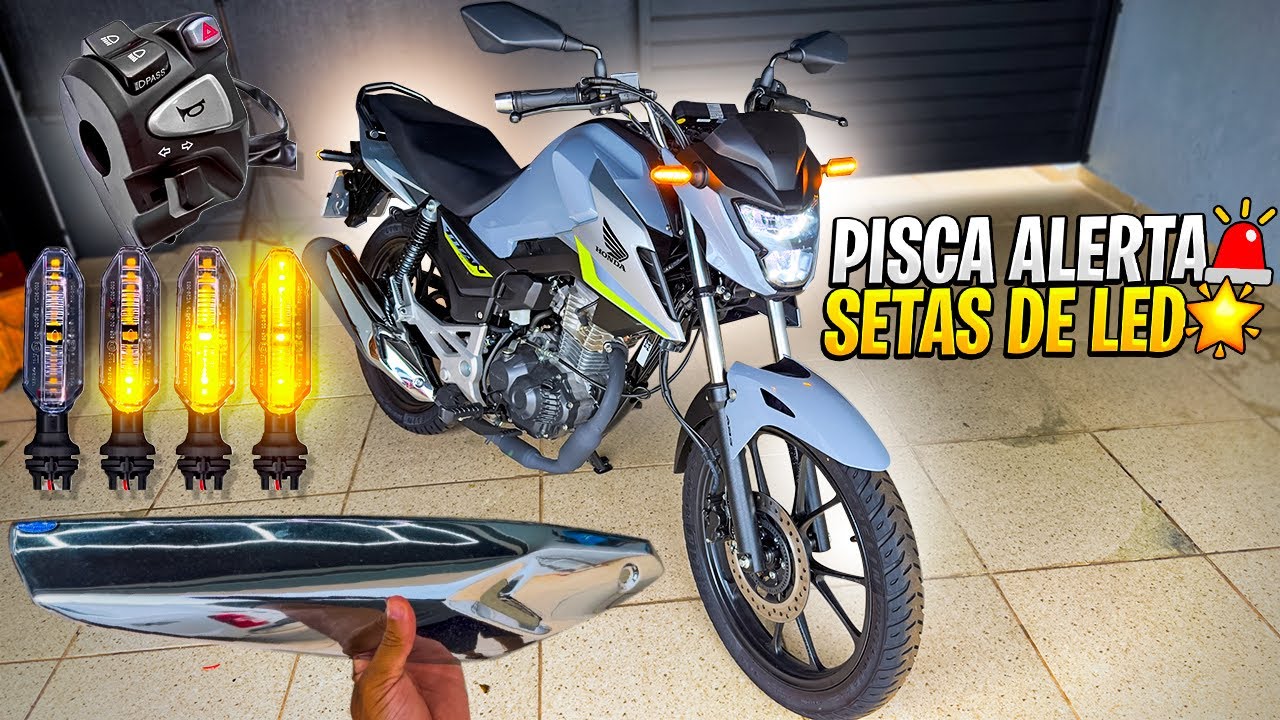 NOVAS PEÇAS PARA TITAN 160 2026, SETAS DE LED, PISCA ALERTA!!