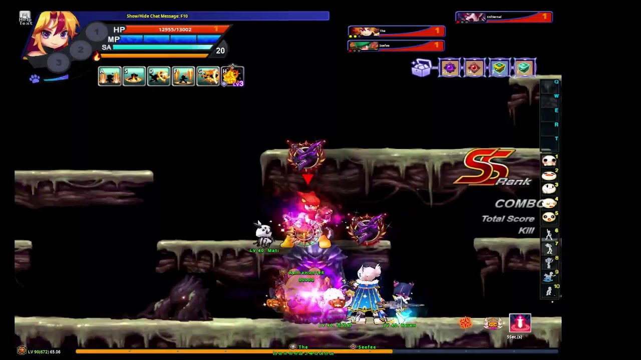 [GrandChase] - Farming Abyssal Path for 1 hours (Kallia) #1