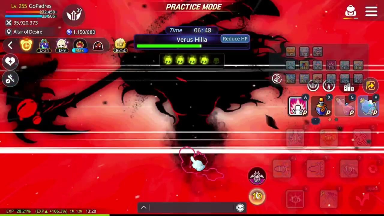 Maplestory M Erel Solo Hard Verus HIlla 170mdc
