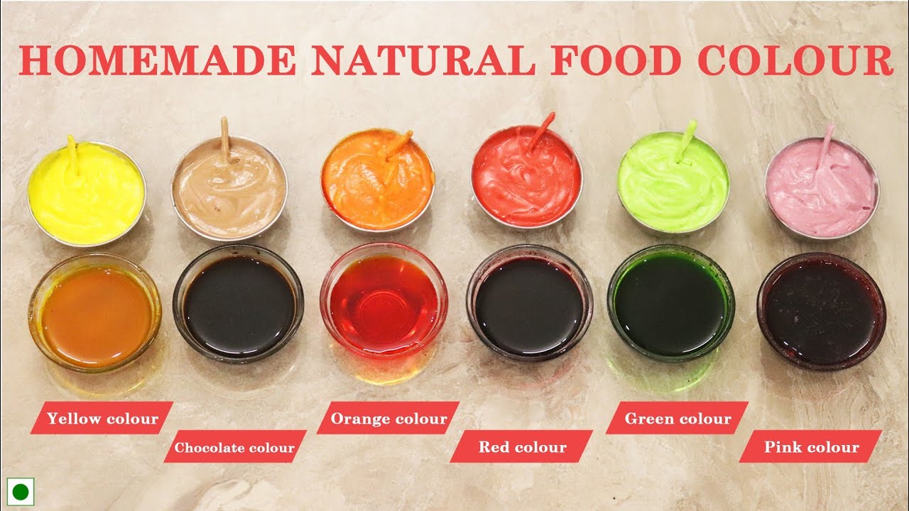 6 Homemade Natural Gel Colour | How to make natural food colour घर की चीजों से केक वाले जेल कलर बनाए