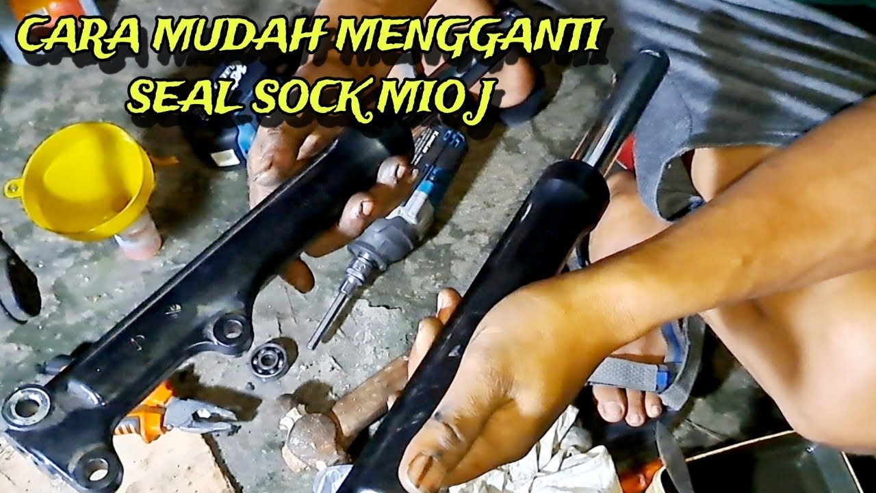 CARA MUDAH MENGGANTI SEAL SHOCK MIO J