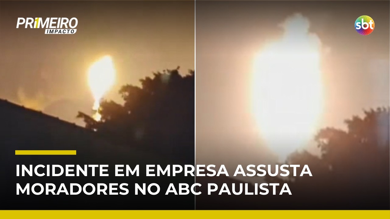 Explosão em polo petroquímico assusta moradores na madrugada em Santo André (SP) | #PrimeiroImpacto