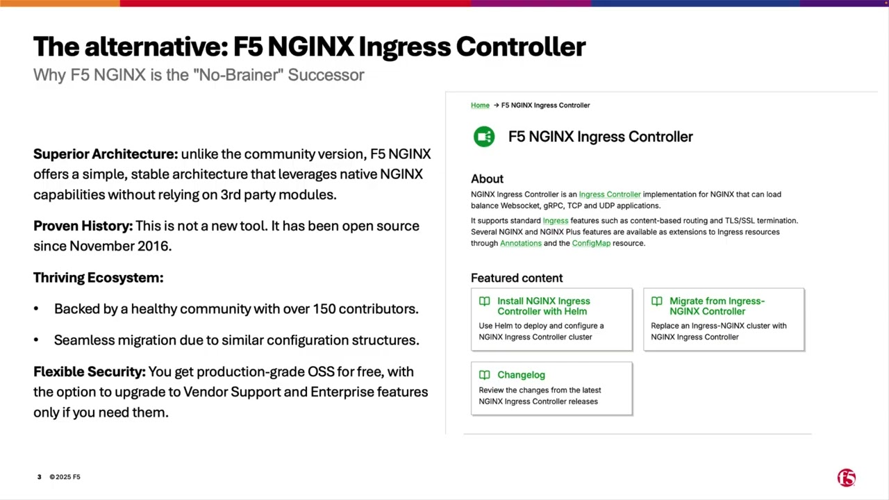 The Ingress NGINX Alternative: Open Source F5 NGINX Ingress Controller for the Long Term
