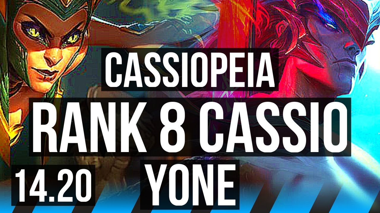 CASSIOPEIA vs YONE (MID) | Rank 8 Cassio, 800+ games | EUW Master | 14.20