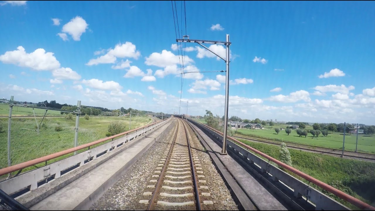 Train Cab Ride NL / Den Haag - Gouda - Woerden - Utrecht / SLT Sprinter / Aug 2017