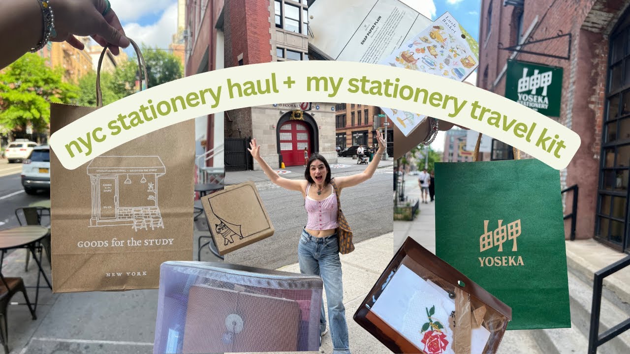 nyc stationery haul + what i packed in my stationery travel kit 