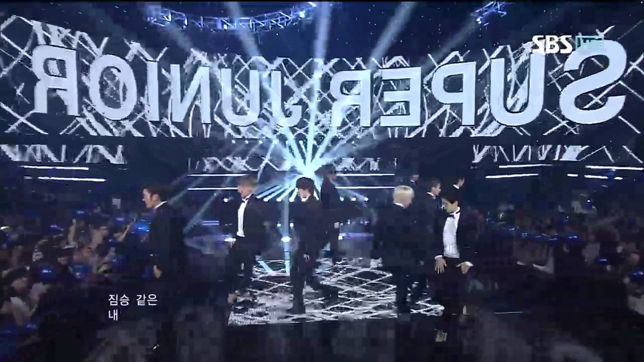 Super Junior [SPY] @SBS Inkigayo Популярная песня 20120819