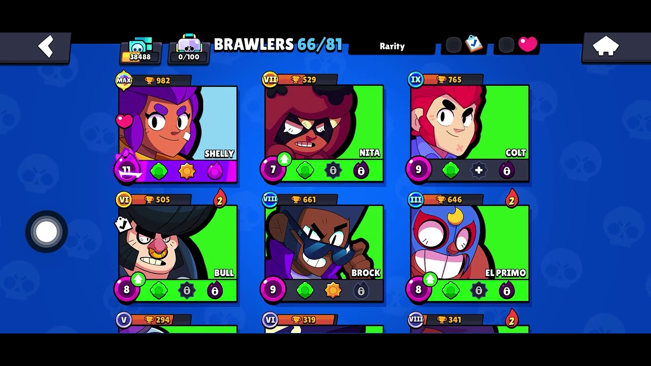 I lost some brawlers including some legendary and mythic brawlers. 