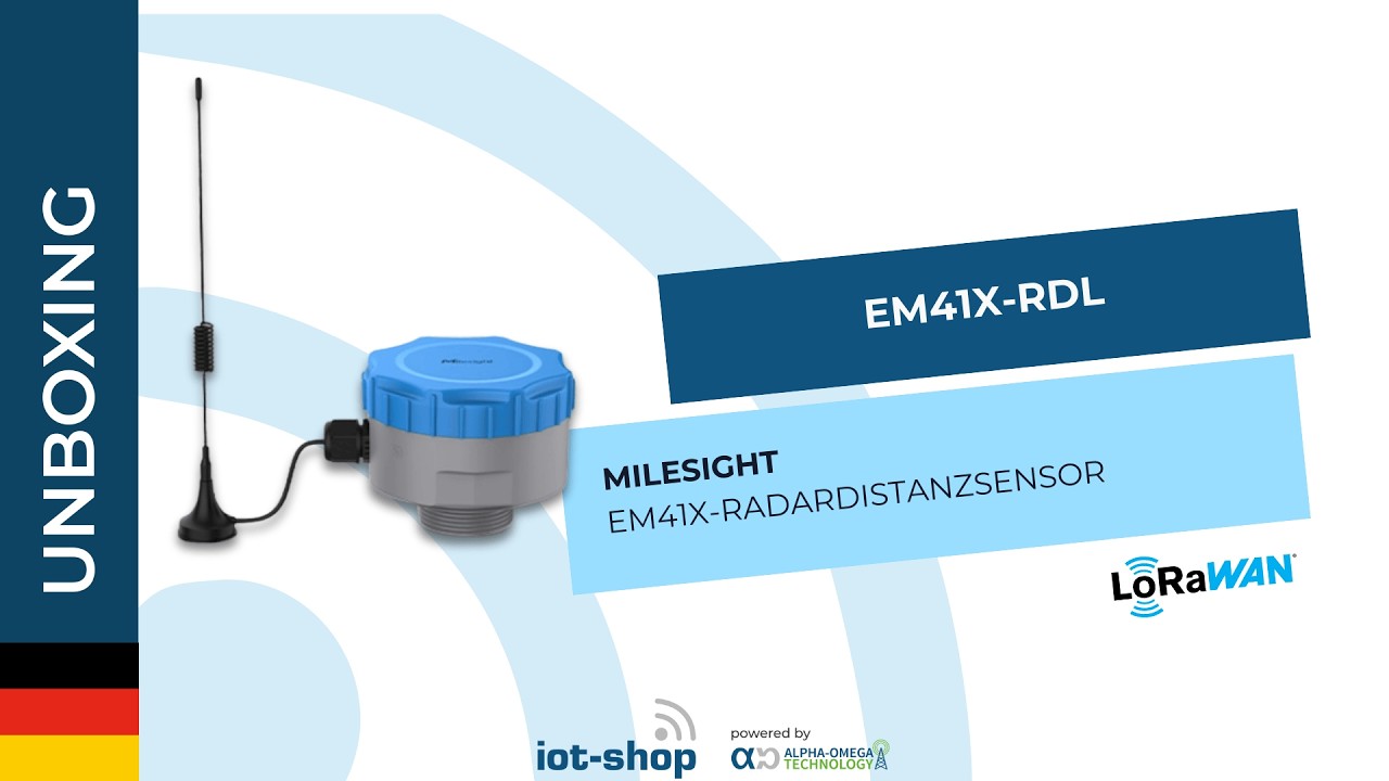 🇩🇪 Unboxing | Milesight EM410-RDL Distanzsensor (Radar)