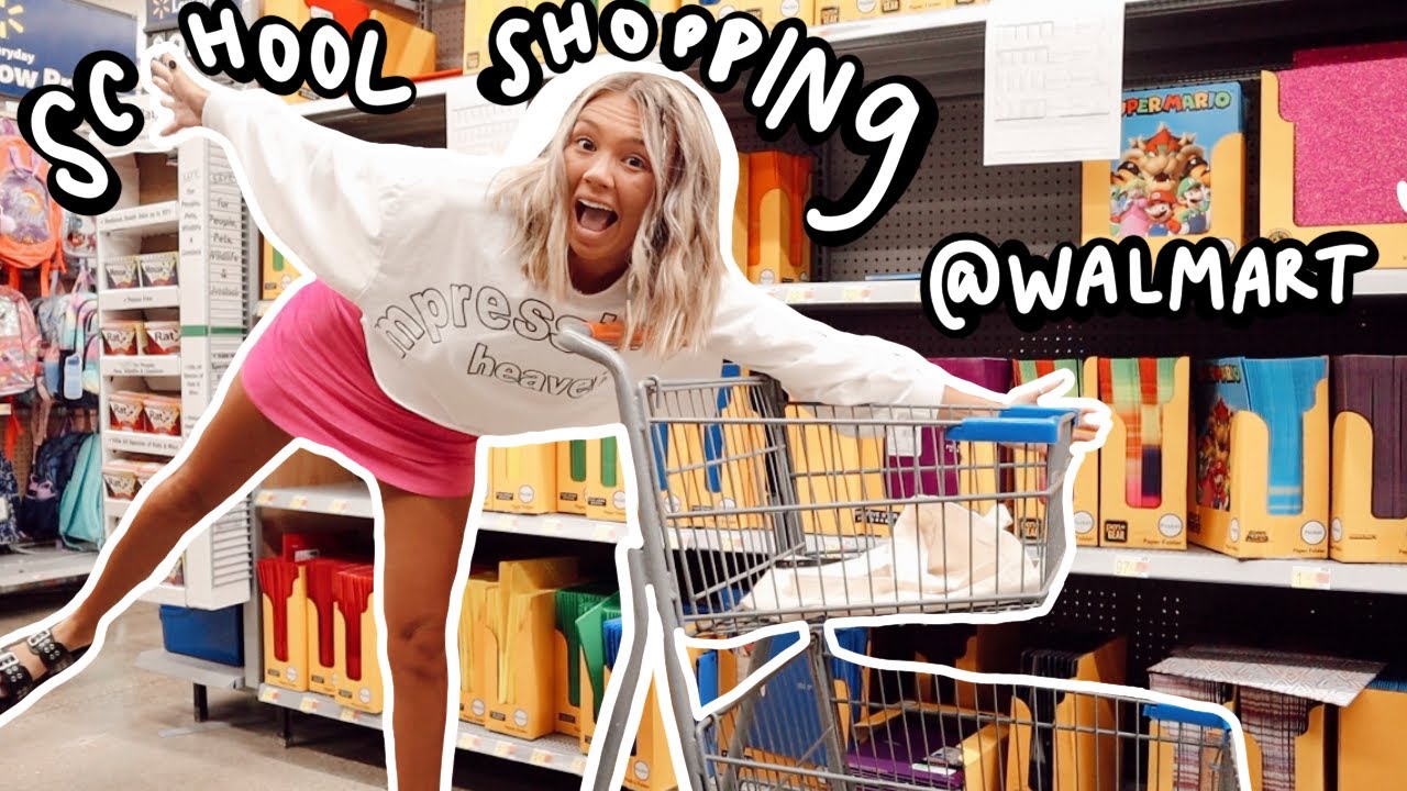 SCHOOL SUPPLY SHOPPING VLOG 2021! *walmart edition*