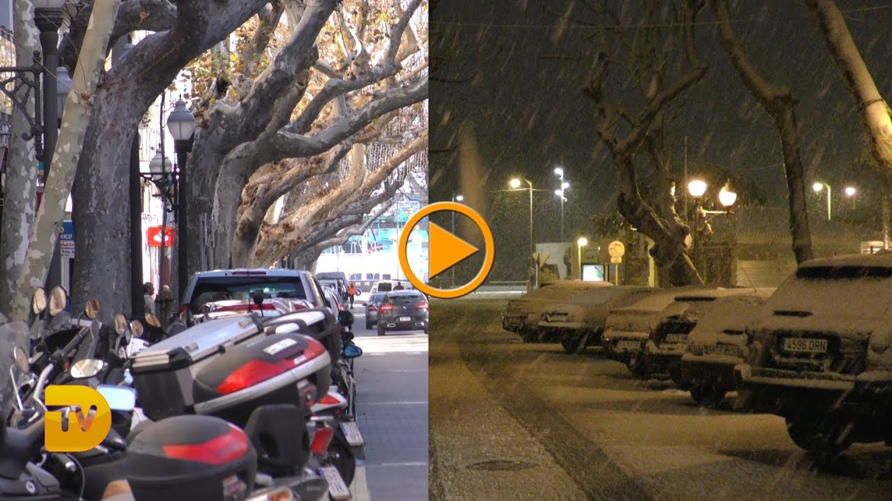 Hoy hace un año de la nevada que cambio la imagen de Dénia   Vídeo