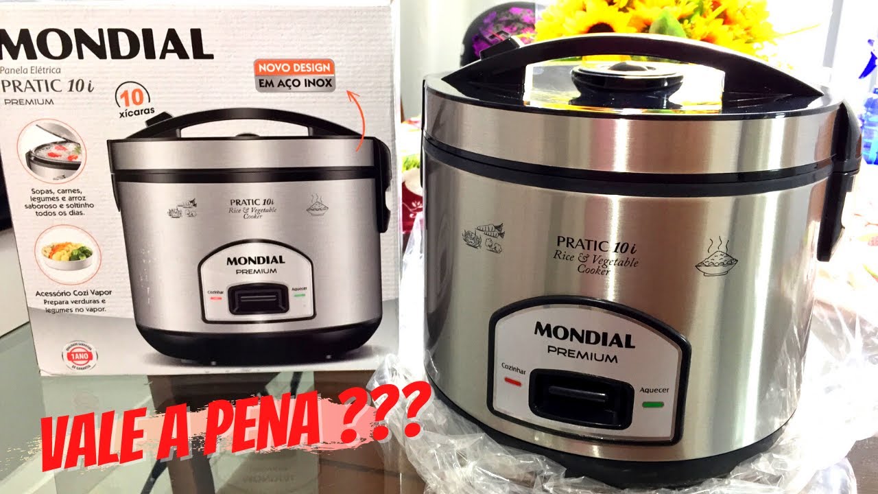 RESENHA: PANELA ELETRICA DE ARROZ - MONDIAL - 10 XÍCARAS | É BOA MESMO?