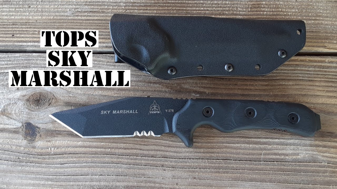TOPS SKY MARSHALL — изысканное вино Тантос #Bushcraft #Survival #Knives #TopsKnives #Tanto #EDC