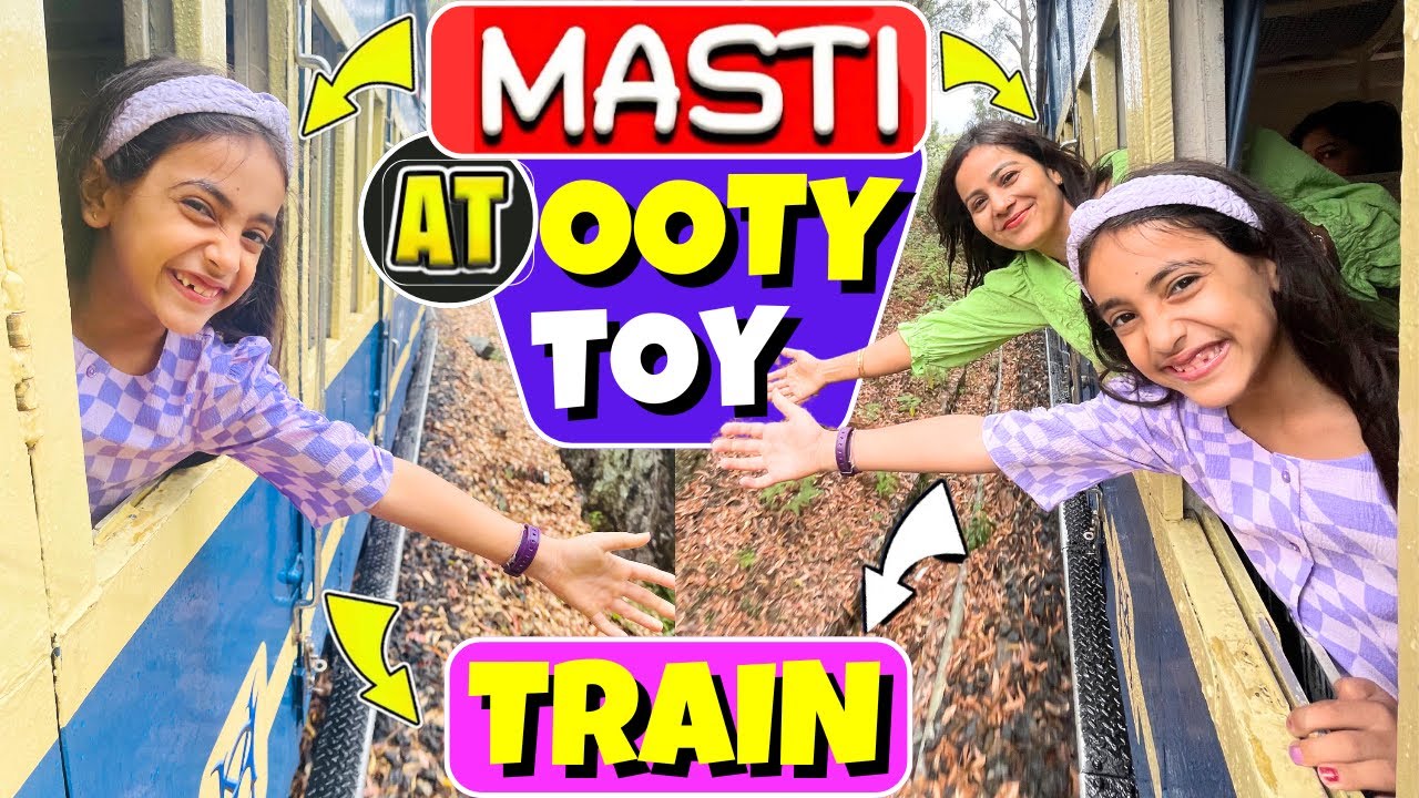 OOTY TOY TRAIN🚂Masti | Train Travel 😍| Trip To Mountain😍|  Explore Unseen | Samayra Narula
