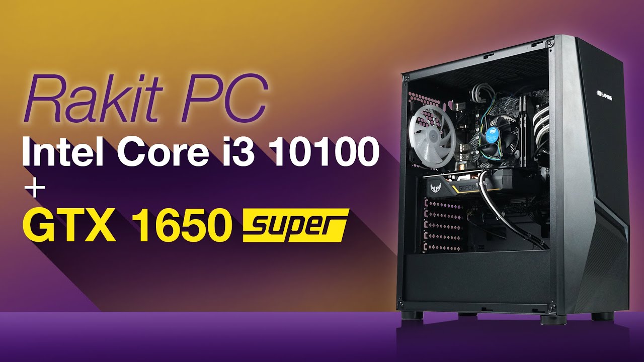 RAKIT PC Hemat Daya Pakai INTEL CORE I3-10100 + ASUS GTX 1650 SUPER TUF (Desember 2020)