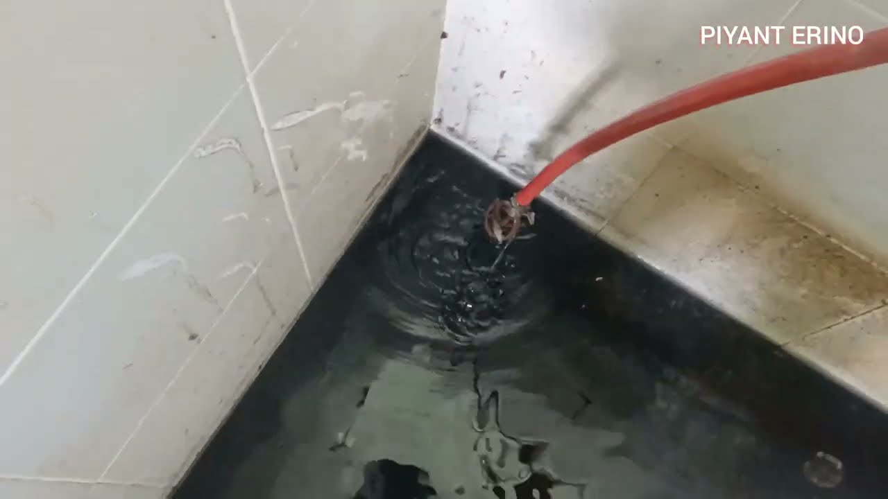 DIY cara mudah cepat baiki saluran air pembuangan  tersumbat teruk