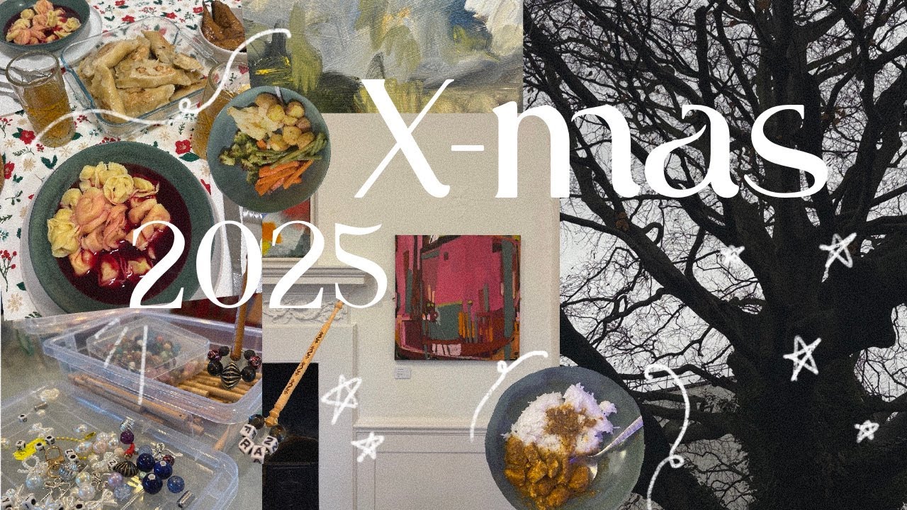Xmas 2025 ☾ spangling bobbins, making dumplings for the first time and puzzles VLOG NO.042 ✩₊˚☾