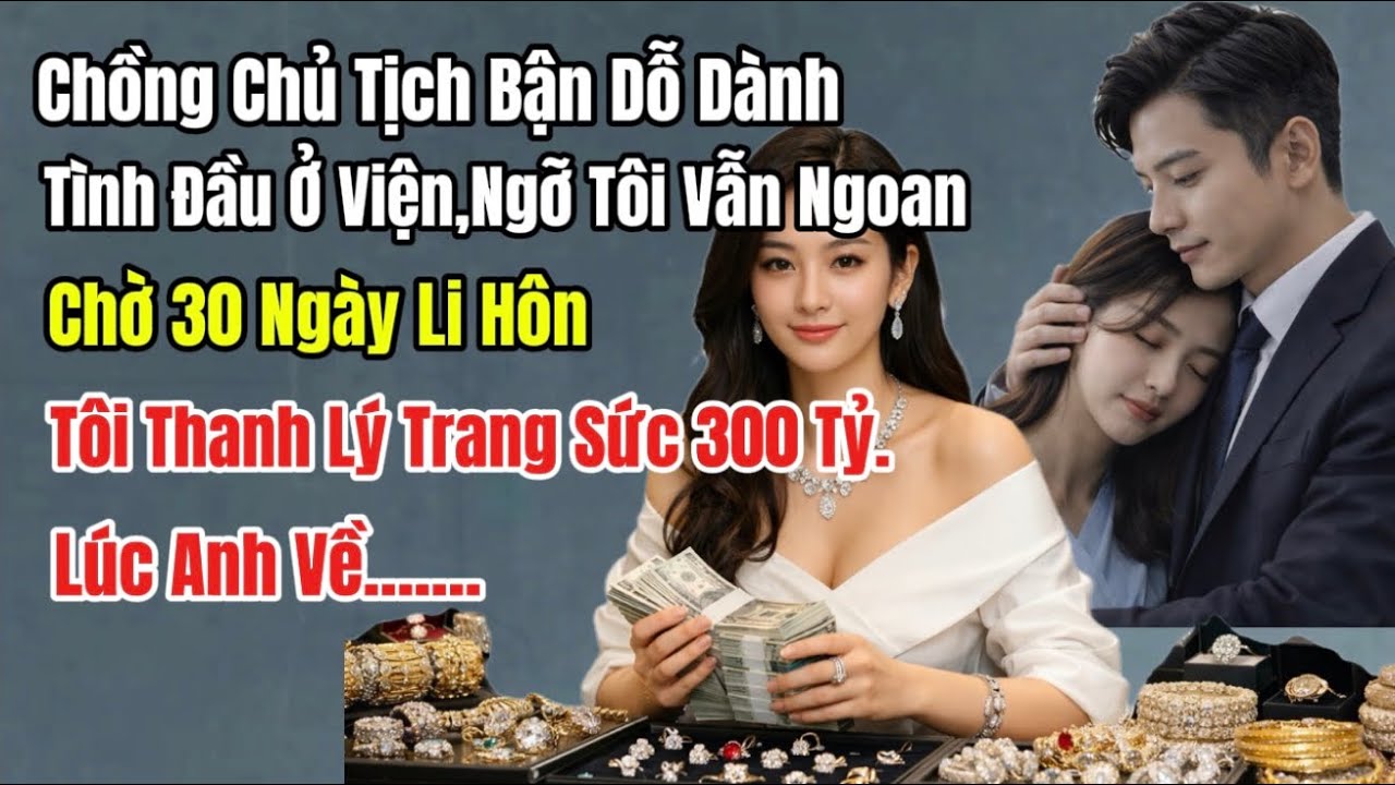 Ck CT Bận Dỗ Tình Đầu Ở Viện.Nghĩ Tôi Vẫn Ngoan Chờ 30 ngày li hôn,Tôi Thanh Lý Trang Sức 300tỷ,a về