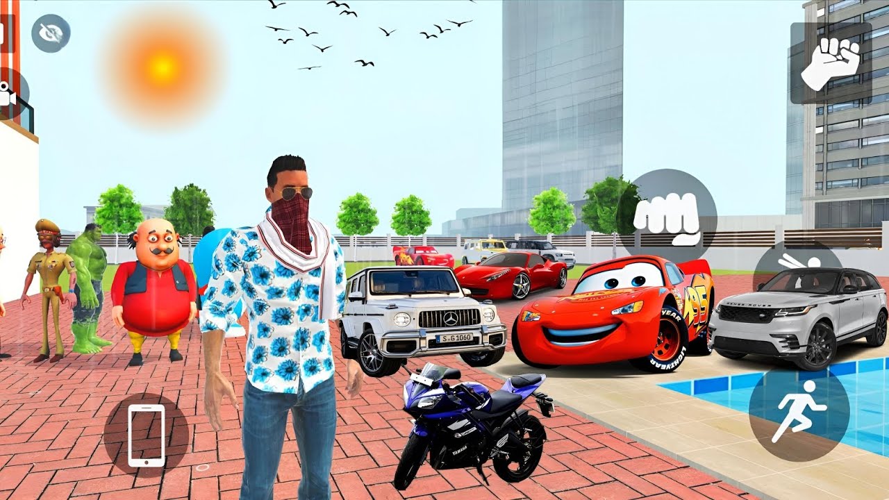 Strong goons attack Franklin's house | Indian Theft Auto Indian Bike Driving 3d New Update 