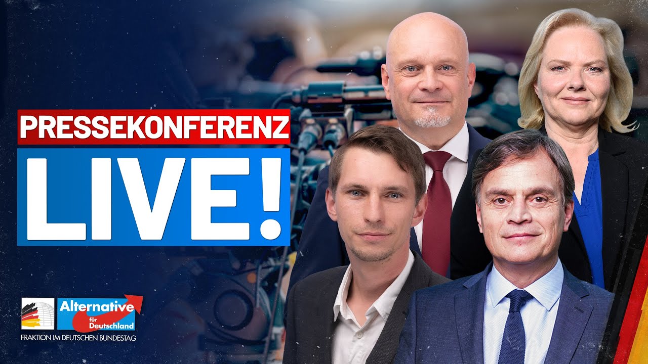 LIVE: Pressekonferenz der AfD-Fraktion - Diese Woche im Bundestag
