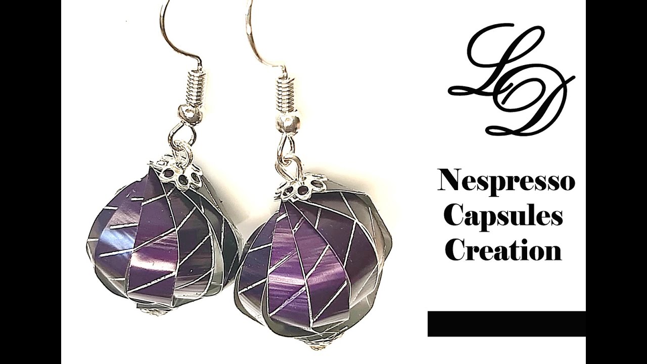 How to Recycle Nespresso Capsules- Easy DIY Craft Coffee Pod Earrings- Recycling Jewelry- Zero Waste