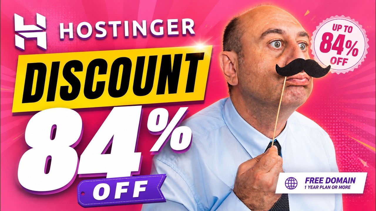 Промокод Hostinger | Скидка 84% + 20% | Реферальный промокод на скидку Hostinger 2026
