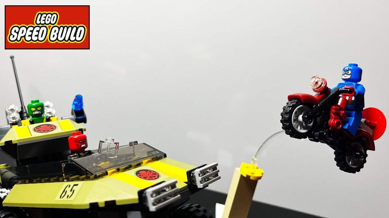 LEGO SPEED BUILD / CAPTAIN AMERICA vs HYDRA (Marvel Set 76017)