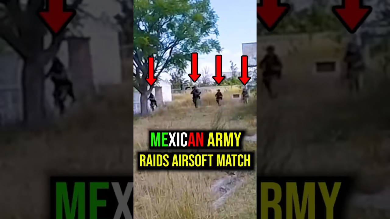 Soldiers Mistake Airsoft Players For Cartel Members #shorts #cartel #raid #elmencho