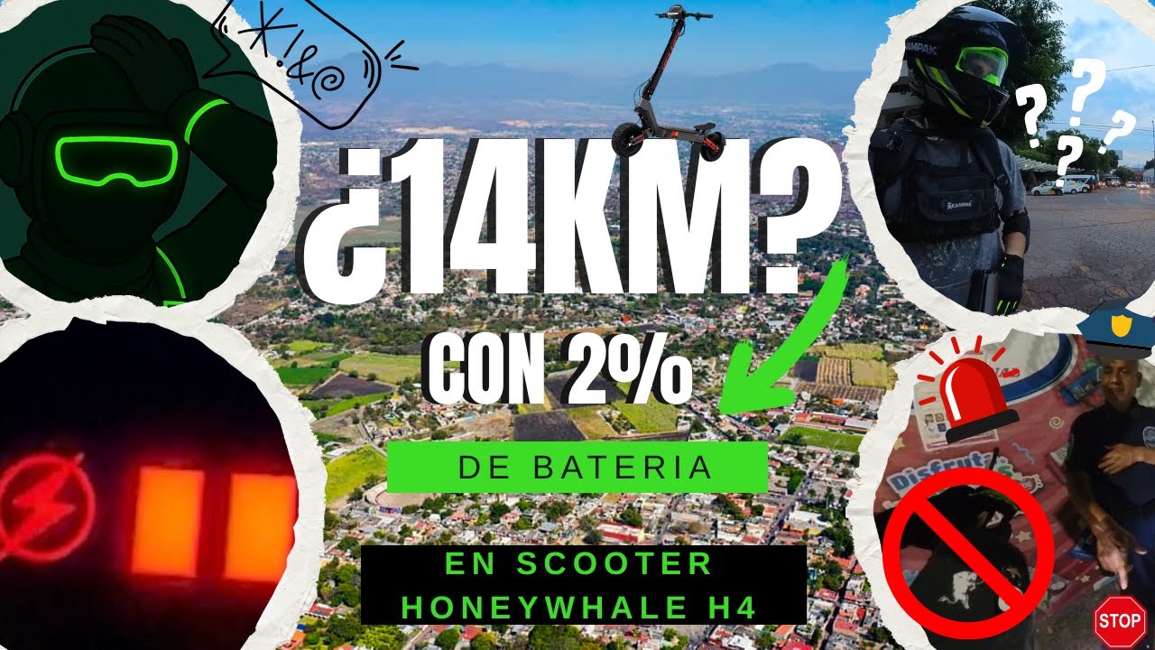 ¿12- 13 ó 14km con 2% de la BATERÍA? PROBAMOS la batería del HoneyWhale H4.