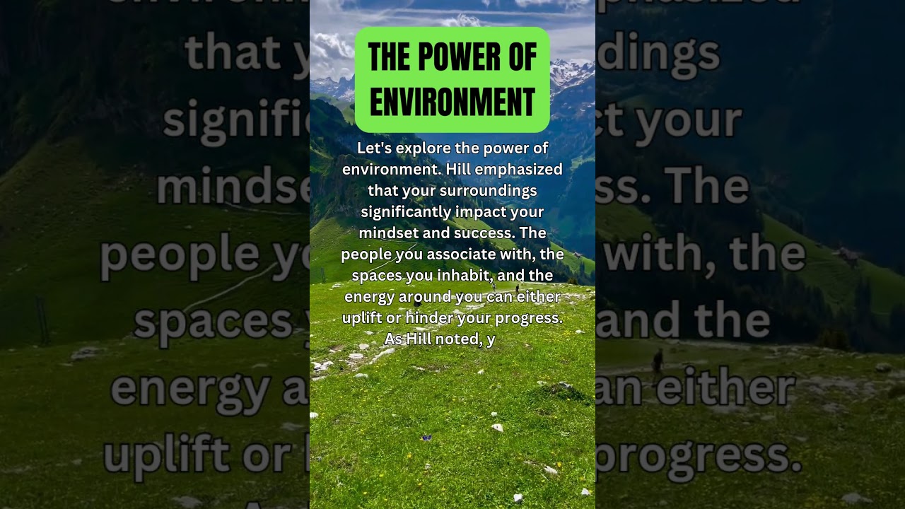 Episode 16: The Power of Environment #PowerOfEnvironment #MindsetMatters #Napoleon #PersonalGrowth
