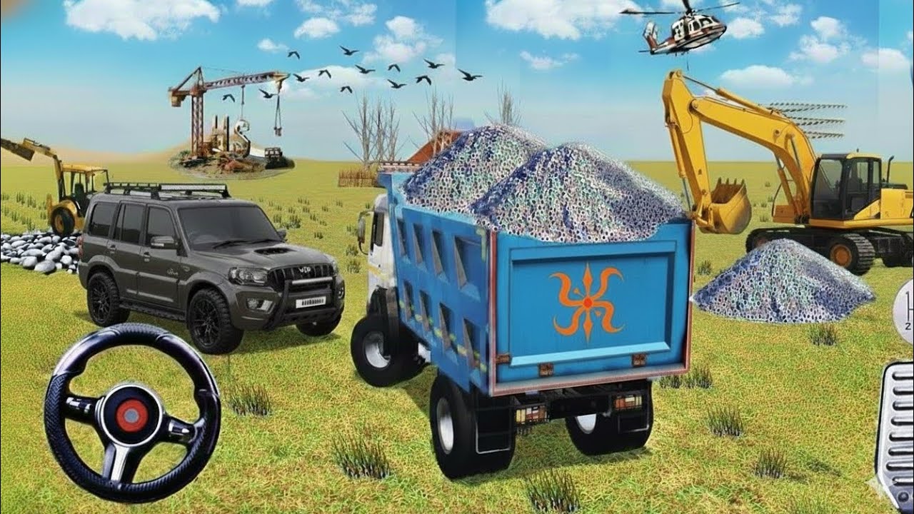 Indian Vehicle Game 🇮🇳🔥 | JCB 🚜 Car 🚗 Scorpio 🚙 Tractor 🚜 Track 🛣️Desi SUV Power Gameplay 💪😎