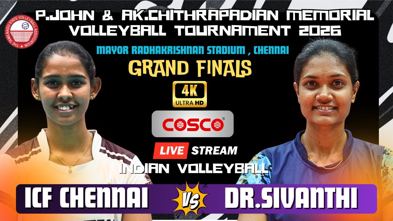 Finals🔥ICF Chennai Vs Sivanthi | Womens | P.John & AK.Chithrapandian Memorial Volleyball Trophy 2026