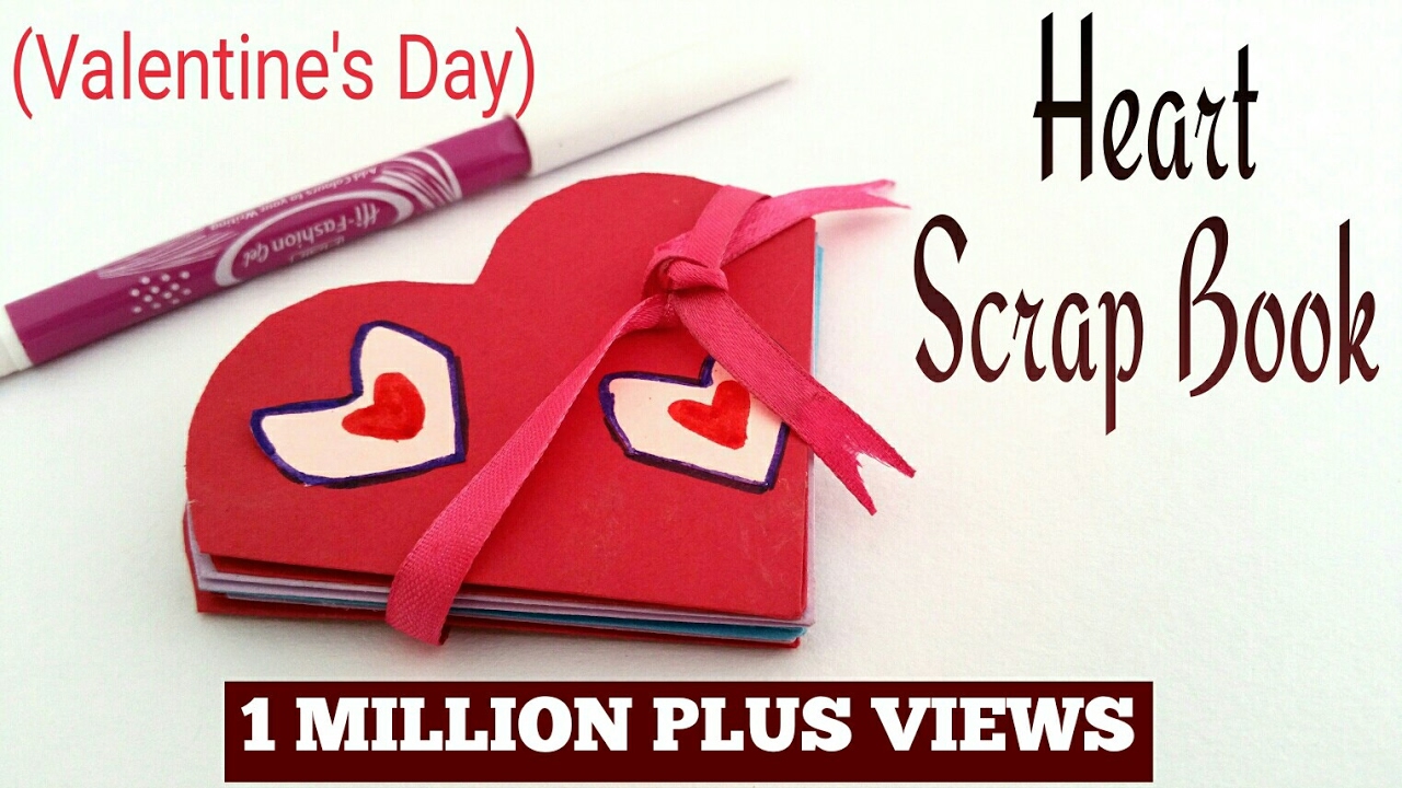 Heart 💗 Popup Scrap book for Valentine's day - Easy DIY Tutorial by Paper Folds ❤️