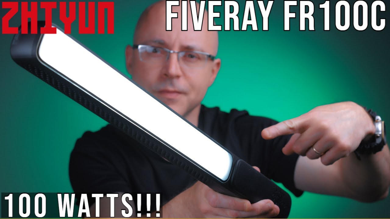 Zhiyun FIVERAY FR100C Review | 100 WATT Wand Light!