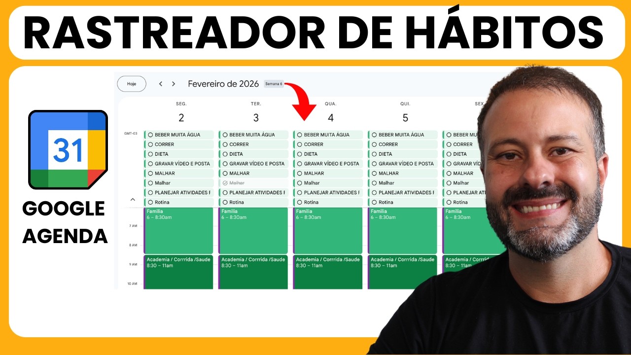 Pare de usar Planilhas: Como Rastrear Hábitos no Google Agenda (Automático)