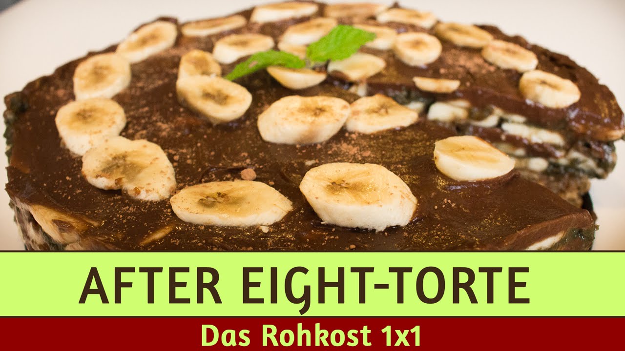 Nur 3+3 Zutaten für eine rohe After Eight-Torte (80/10/10)