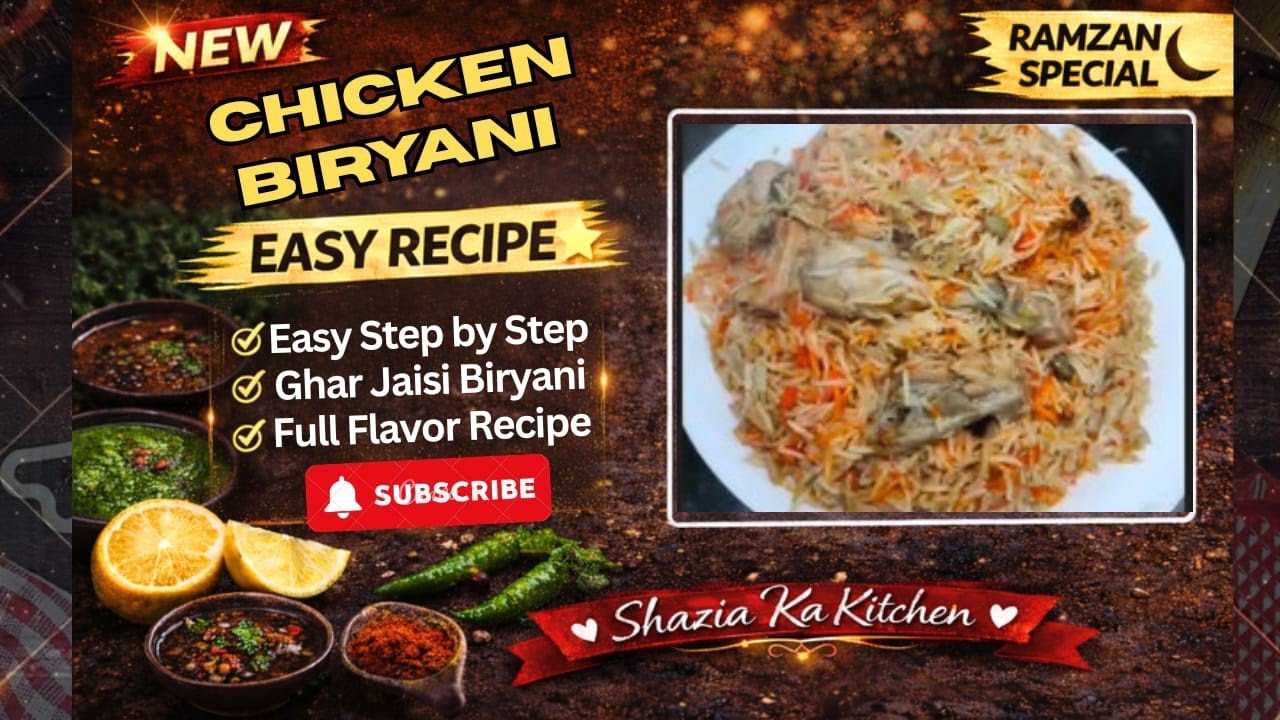 Chicken Biryani Recipe | Easy Chicken Biryani | Ghar Jaisi Deg Style Biryani #ramdhanspecial 