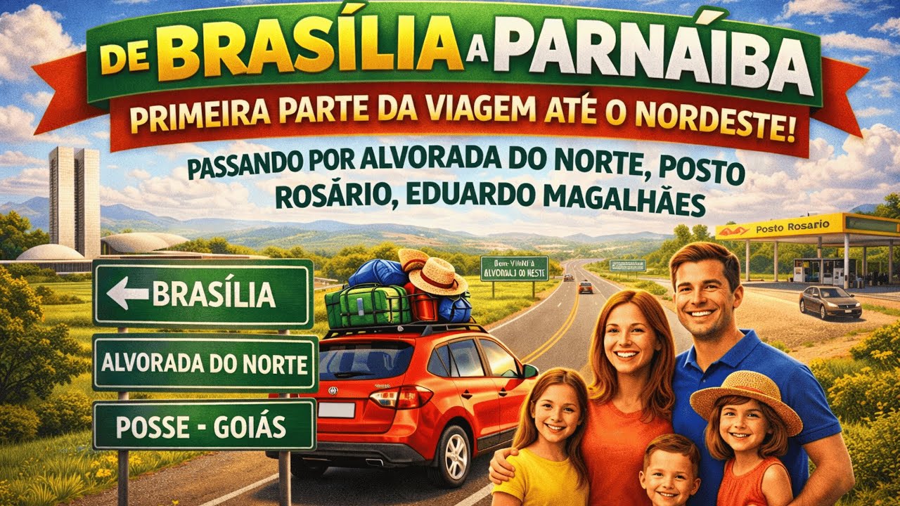 Parte 1 VIAGEM  DE BRASÍLIA PARA PARNAÍBA PIAUÍ