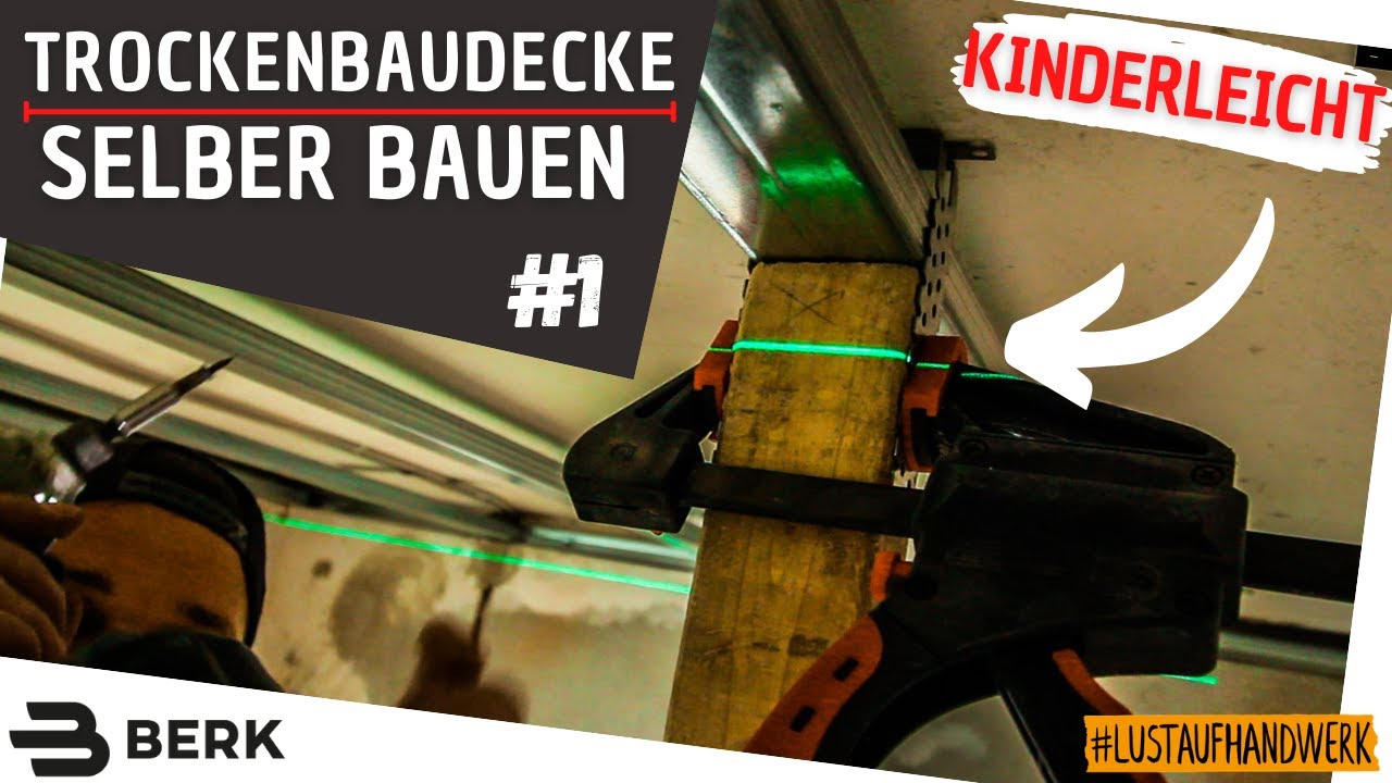 Trockenbau-Decke selber abhängen ⎜Platzsparrend mit Geheimtipp😉