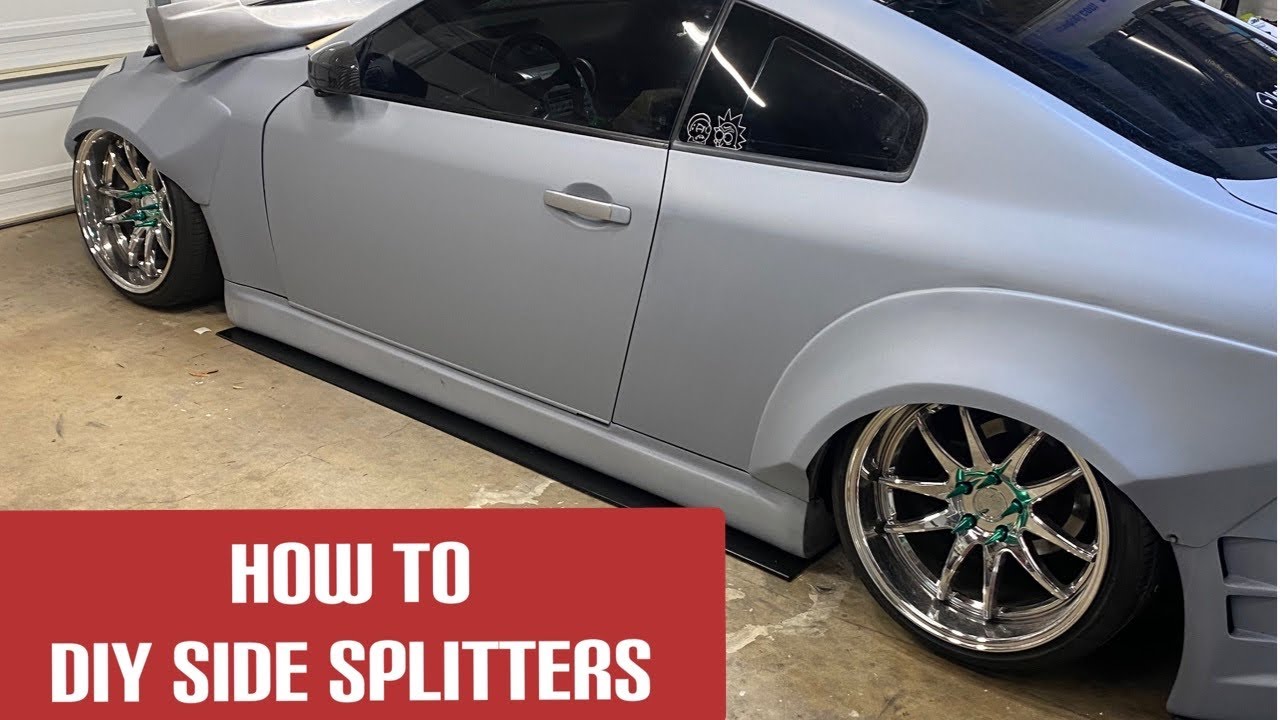 HOW TO : DIY SIDE SPLITTERS
