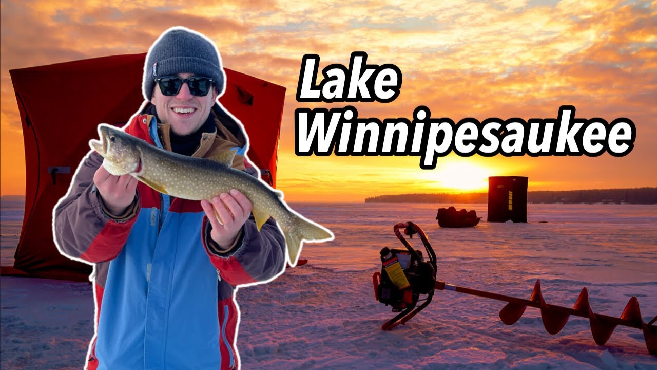 Lake Trout & Cusk - Ice Fishing Lake Winnipesaukee,NH