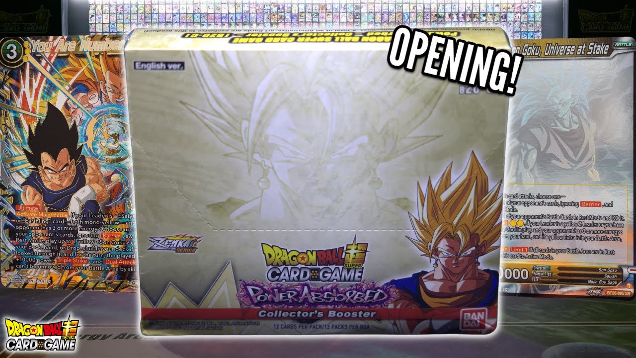 THE RAREST COLLECTOR'S BOOSTER BOX OPENING!  Dragon Ball Super Card Game (Power Absorbed)