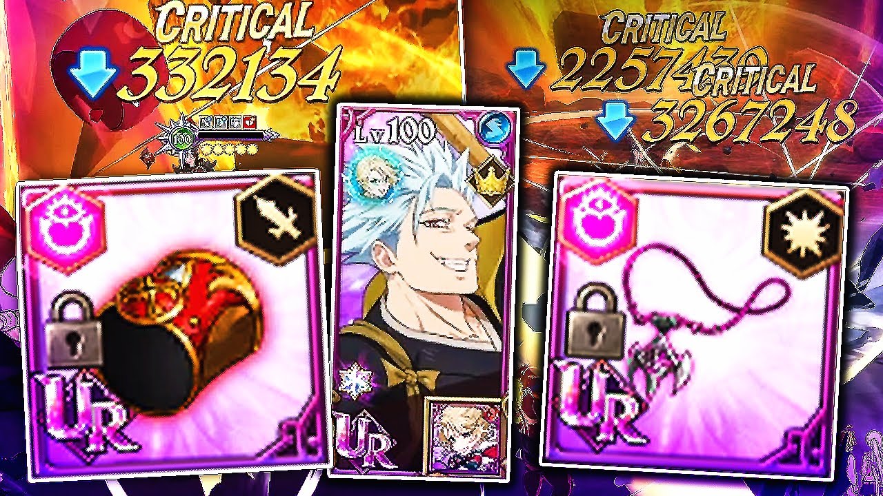 OMG MASSIVE DAMAGE! NEW TRANSCENDENT BAN ATK CRIT DAMAGE UR GEAR!  7DS GRAND CROSS
