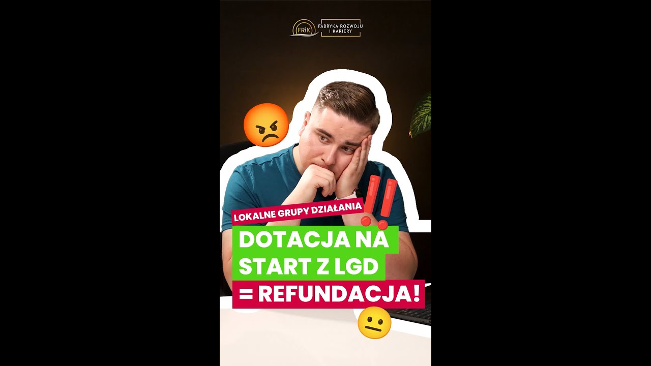 📢 Dotacja na start z LGD = Refundacja❗